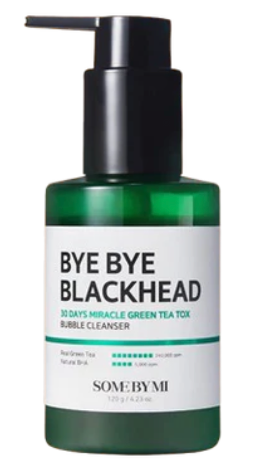 Some By Mi Bye Bye Blackhead 30 Days Miracle Green Tea Tox Bubble Cleanser 120Gm