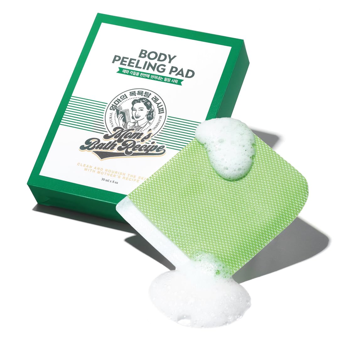 Mom's Bath Recipe Body Peeling Pad -Green