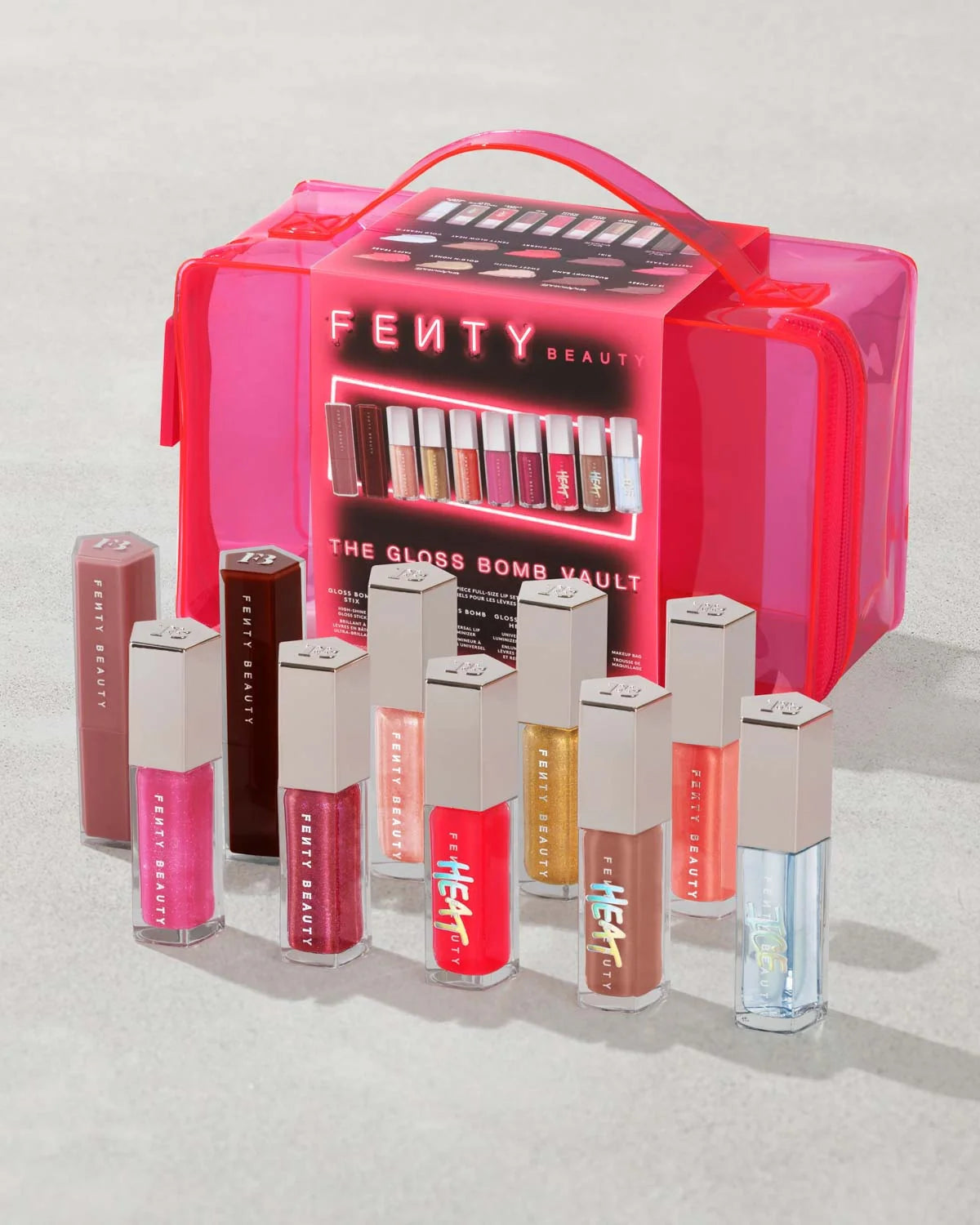 Fenty beauty the Gloss Bomb Vault 10-Piece Full-Size Lip Set
