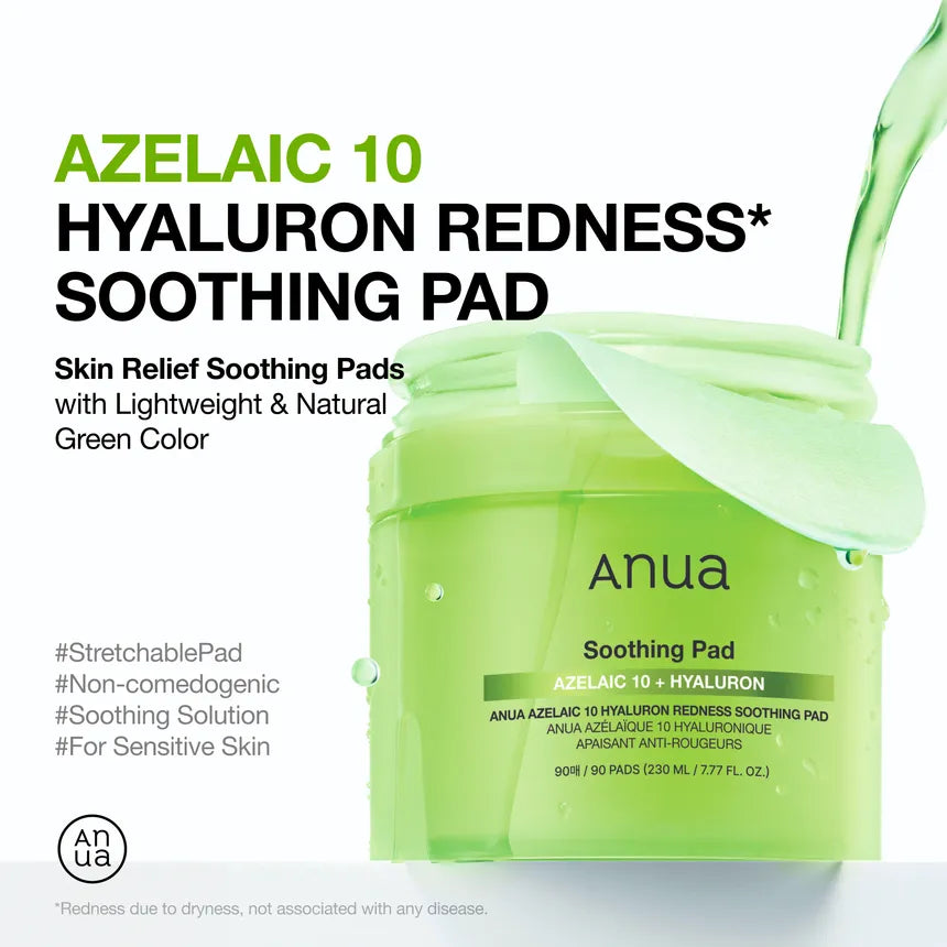 Anua - Azelaic 10 Hyaluron Redness Soothing Pad 230ml