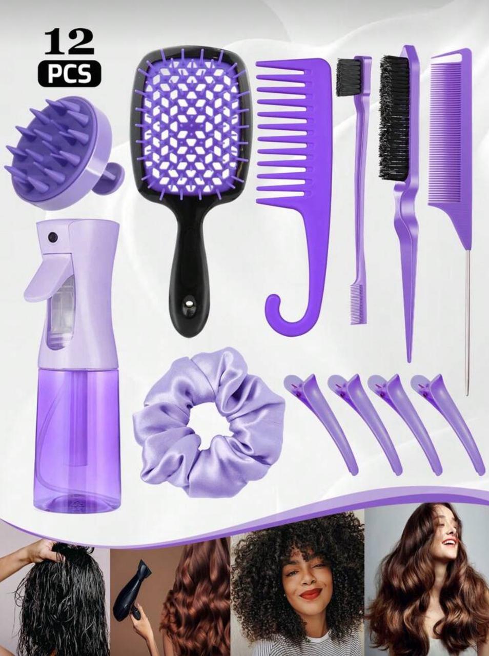 12 pcs styling tools