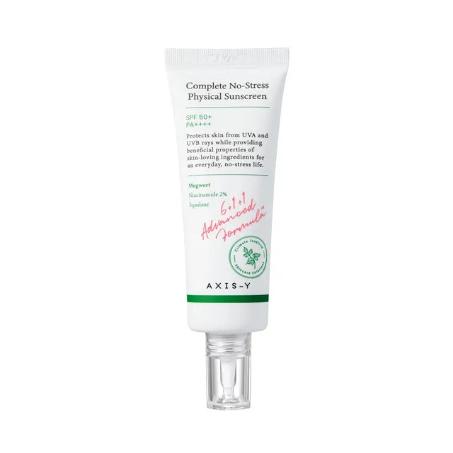 Axis Y Compelete No-Stress Physical Sunscreen SPF50+PA+++ 50Ml